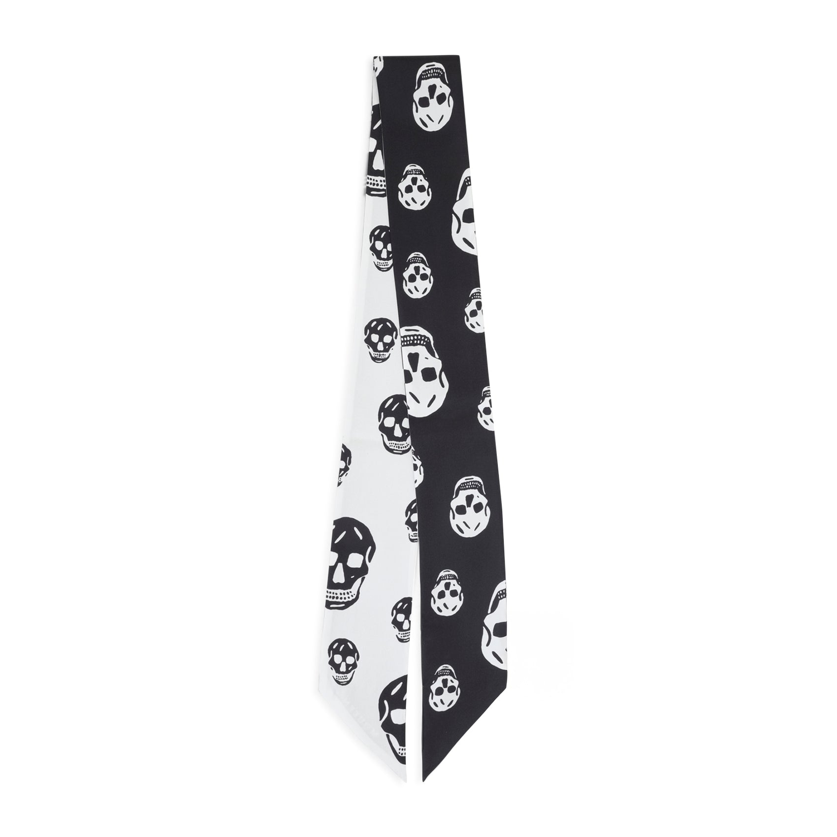 Alexander Mcqueen Skull Ribbon Scarf Women