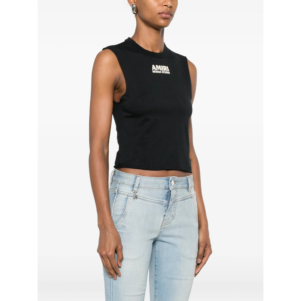 Amiri Black Tops - Vests & Tank Tops Women
