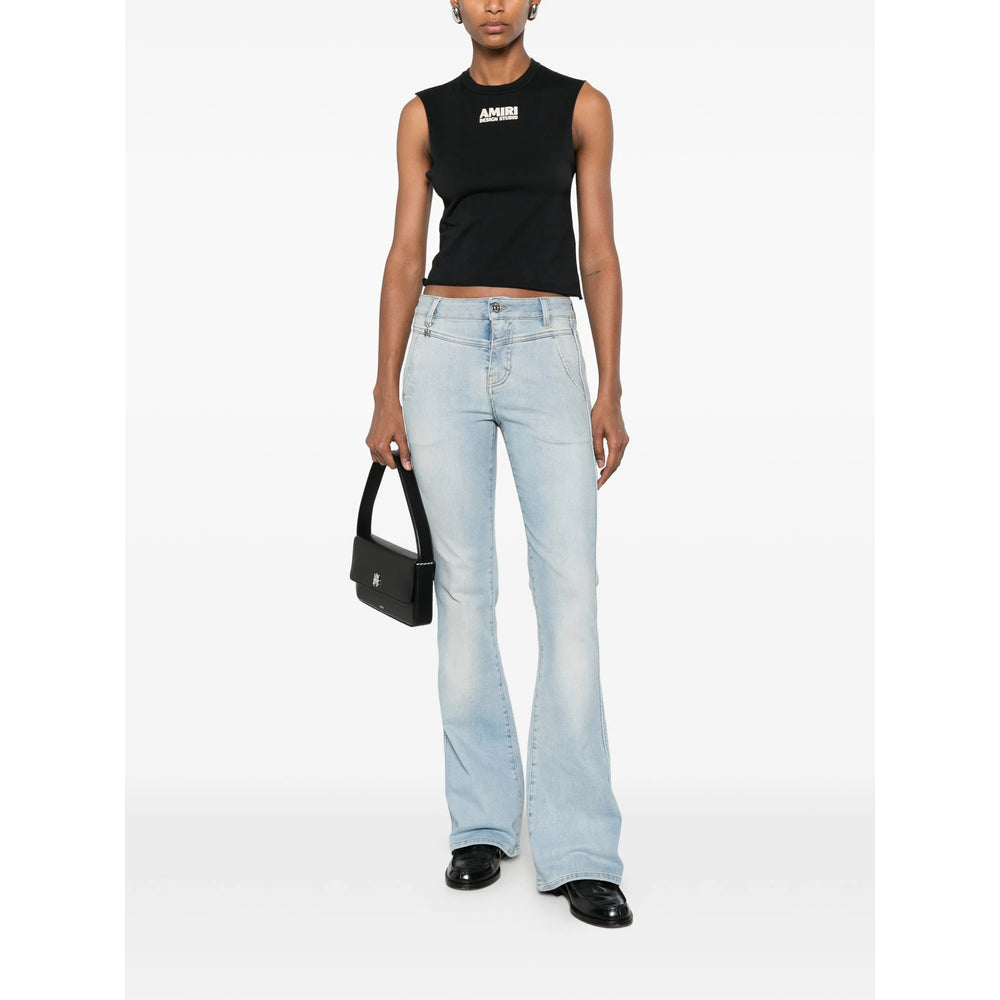 Amiri Black Tops - Vests & Tank Tops Women