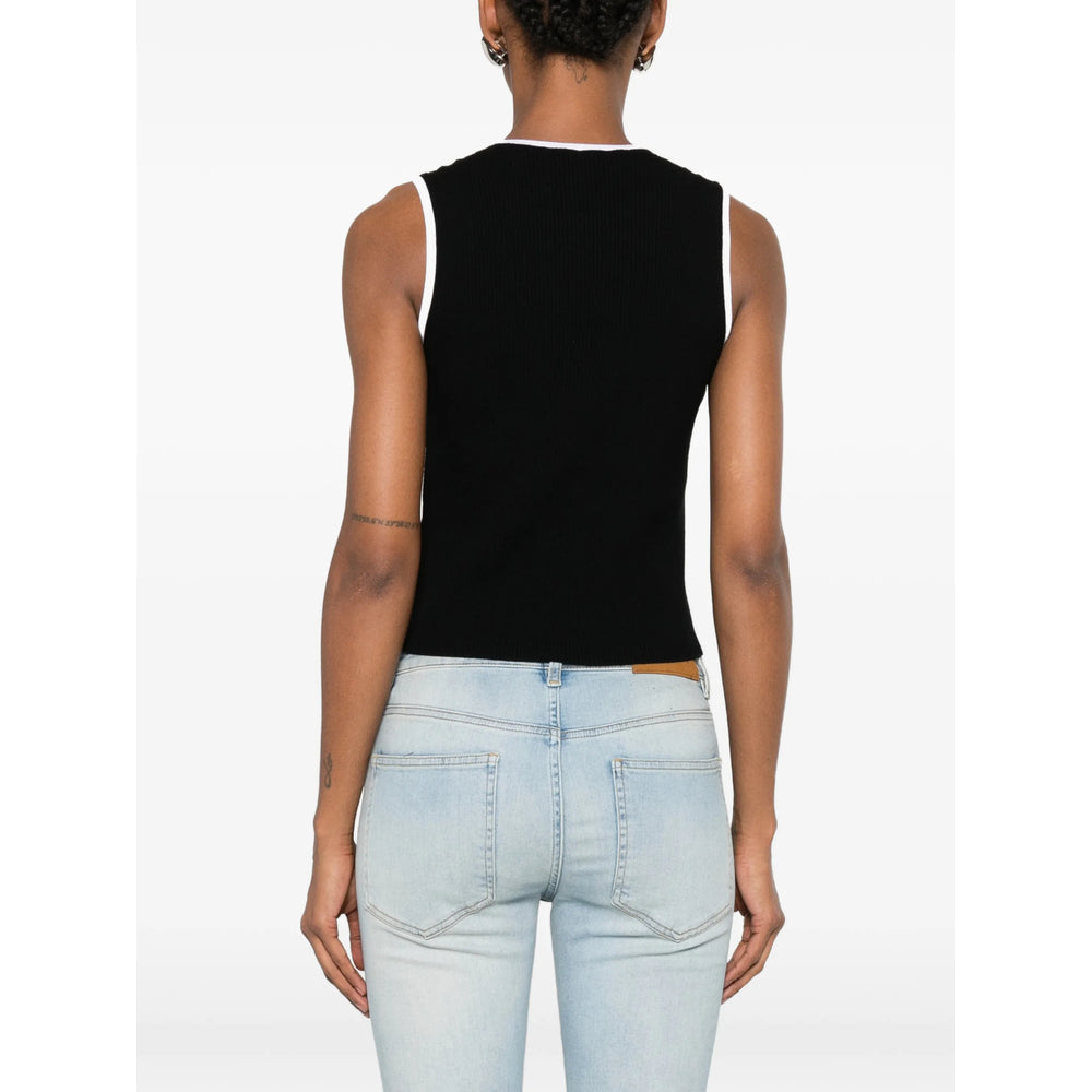 Amiri Black Tops - Vests & Tank Tops Women