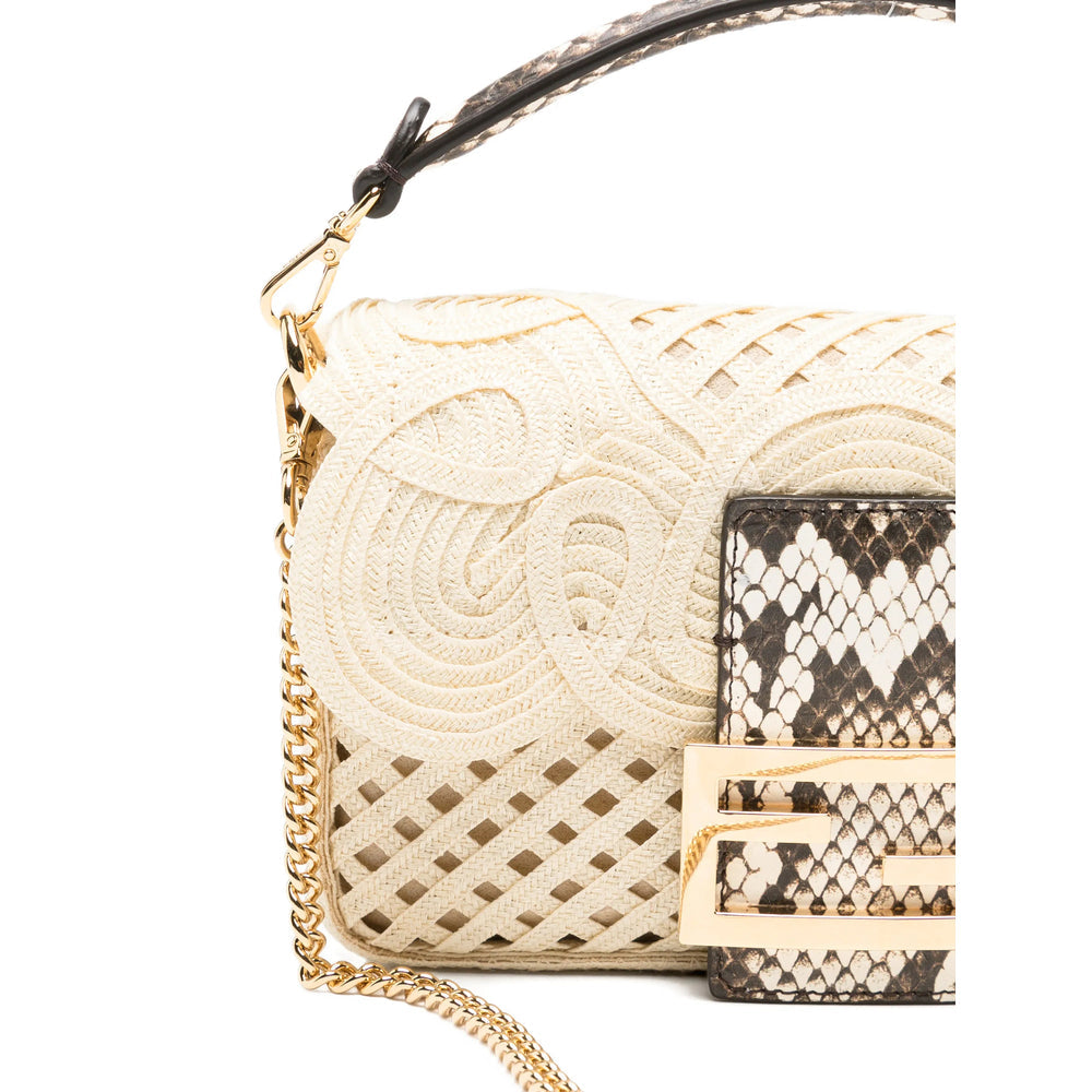 Fendi Neutrals Shoulder Bags Women