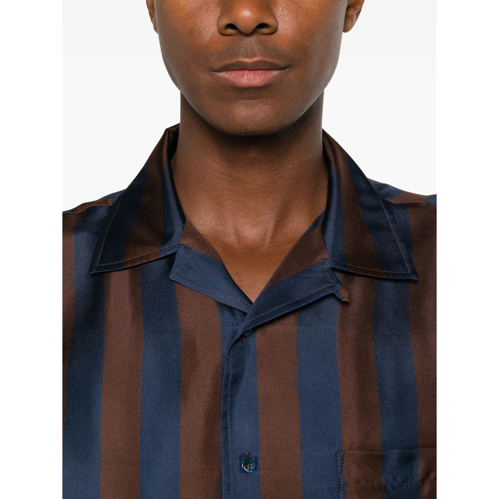 Fendi Blue Shirts Men