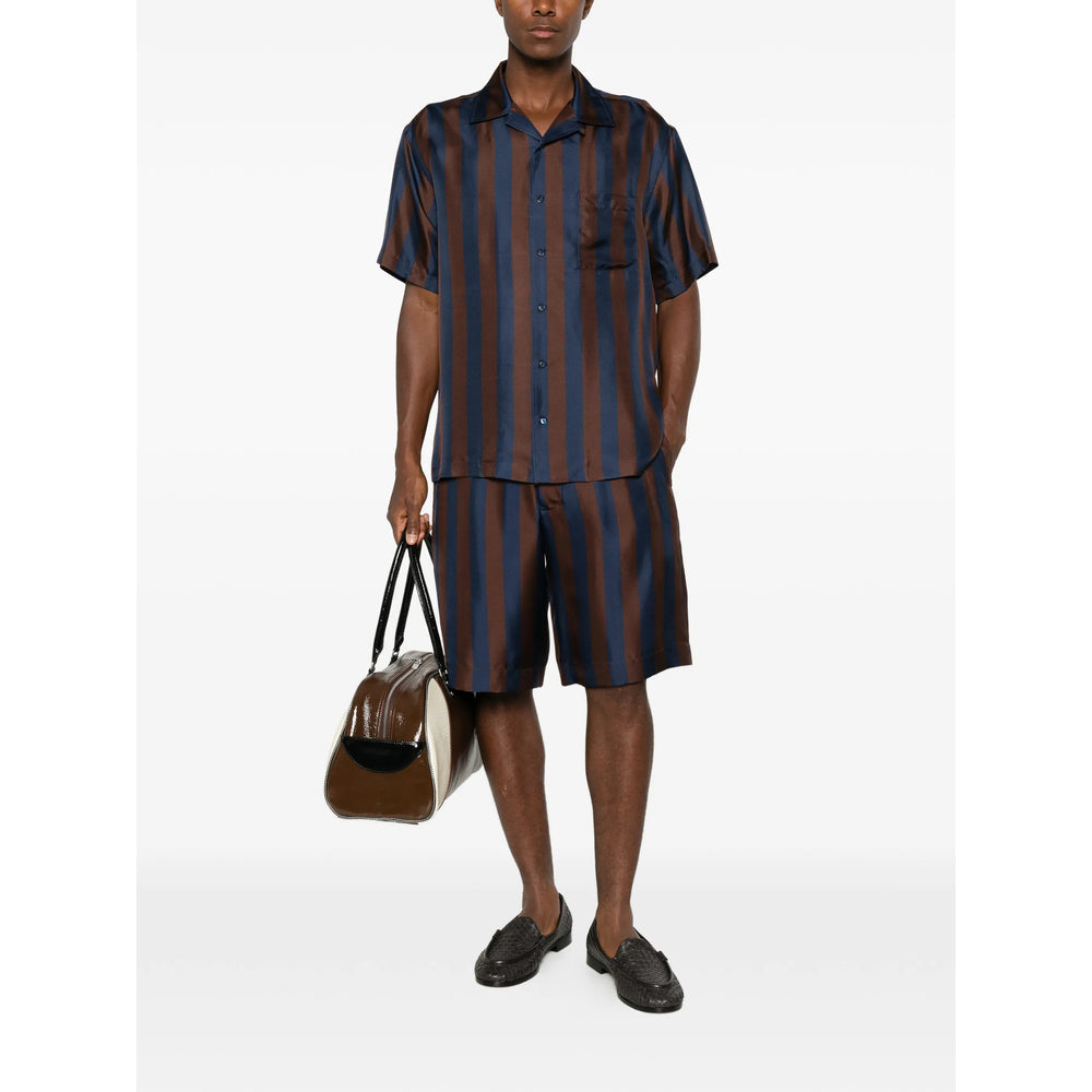 Fendi Blue Shirts Men