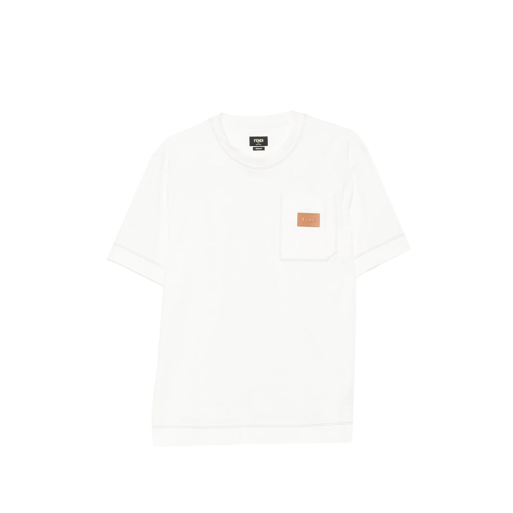 Fendi White T-Shirts & Vests - T-Shirts Men