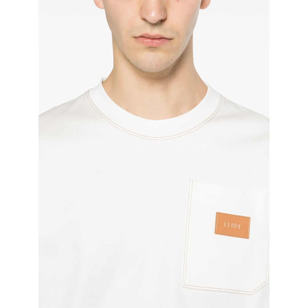 Fendi White T-Shirts & Vests - T-Shirts Men