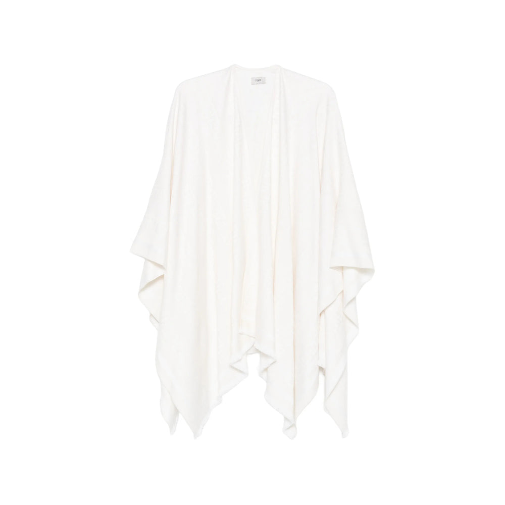 Fendi White Jackets - Capes & Ponchos Women