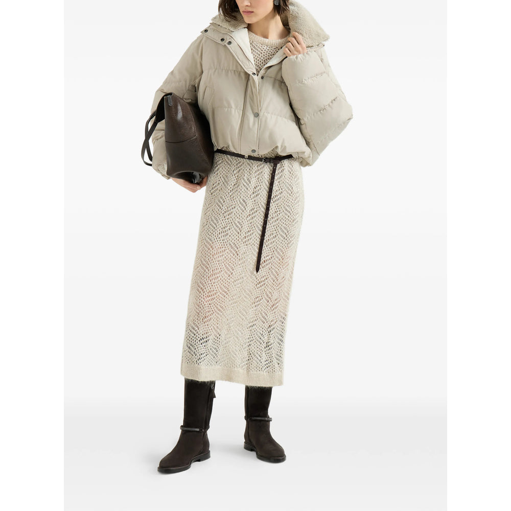Brunello Cucinelli Neutrals Jackets - Puffer Jackets Women