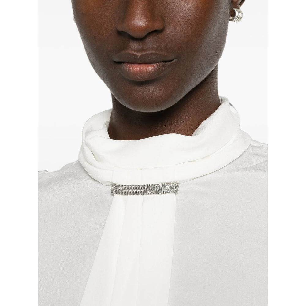 Brunello Cucinelli White Tops - Blouses Women