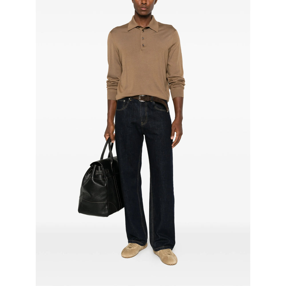 Tom Ford Brown Polo Shirts Men