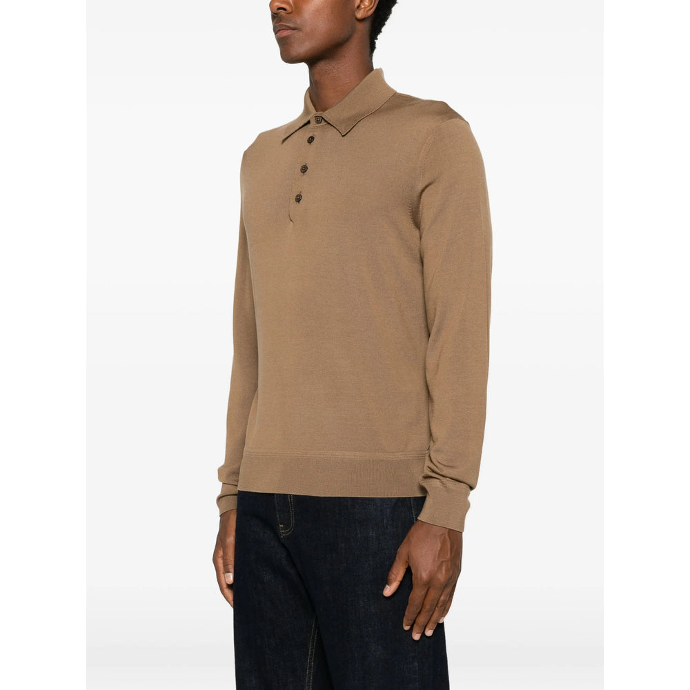 Tom Ford Brown Polo Shirts Men