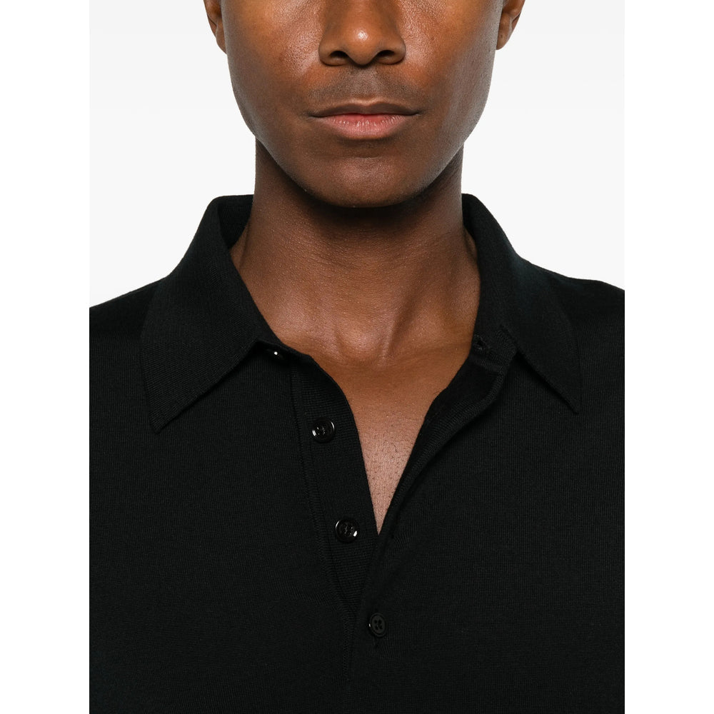 Tom Ford Black Polo Shirts Men