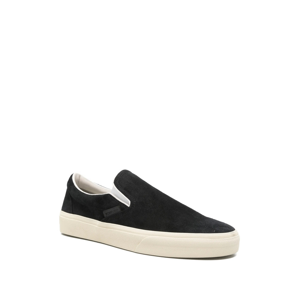 Tom Ford Black Trainers - Slip-Ons Men