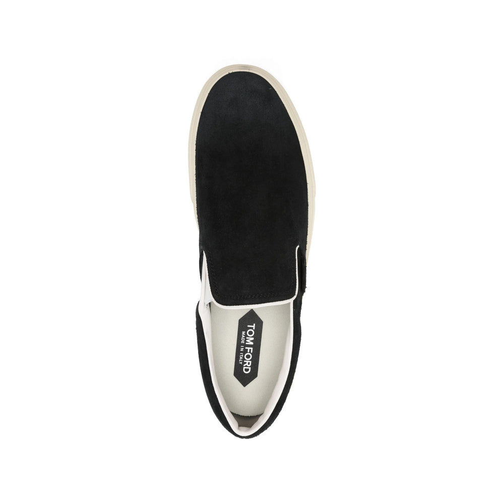 Tom Ford Black Trainers - Slip-Ons Men