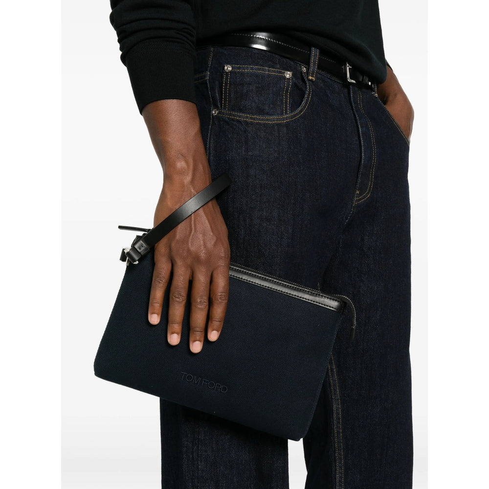 Tom Ford Blue Clutch Bags Men