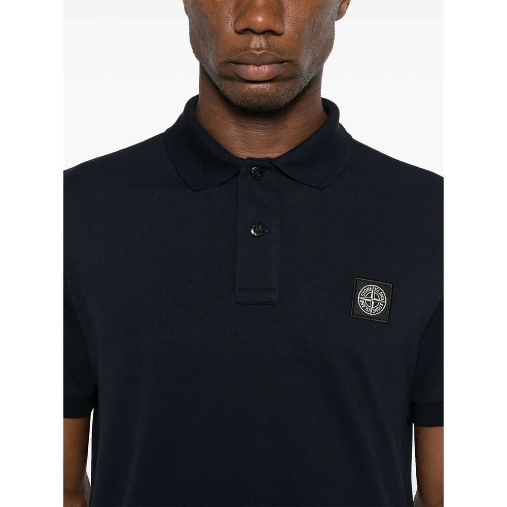 Stone Island Blue Polo Shirts Men