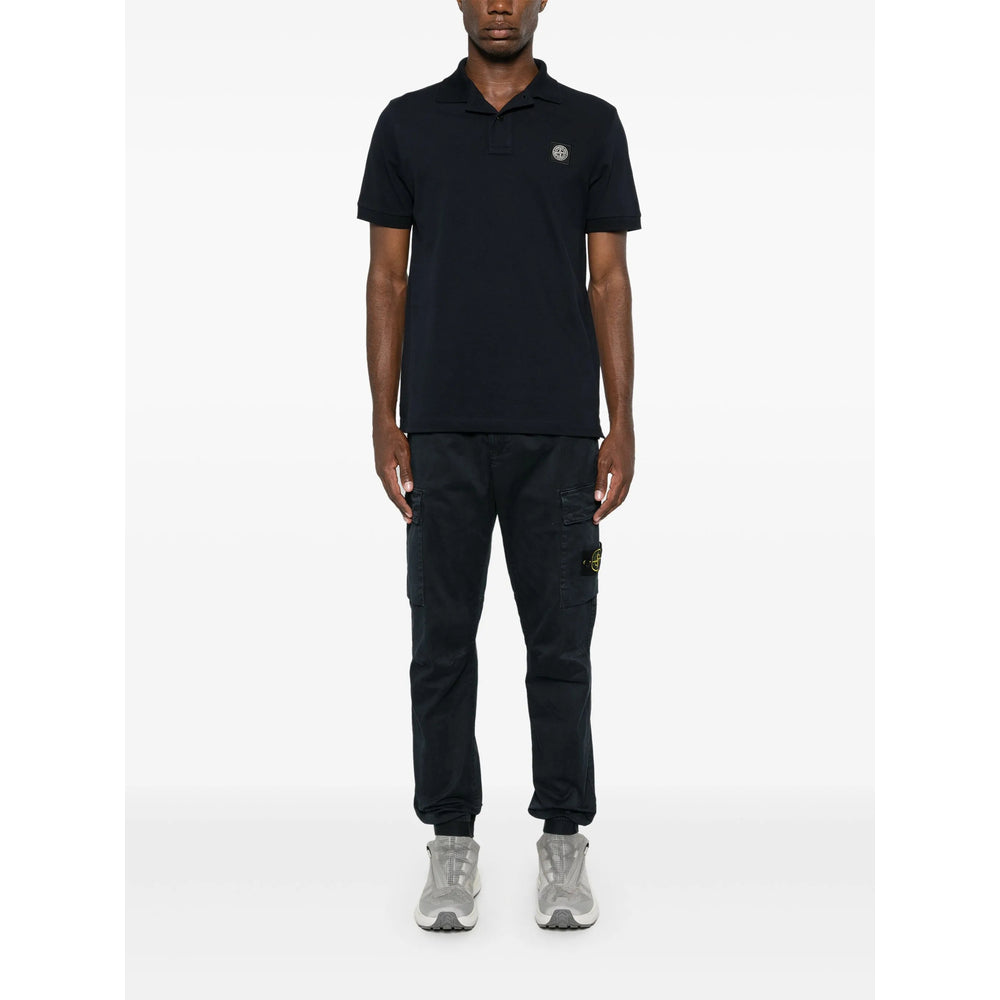 Stone Island Blue Polo Shirts Men