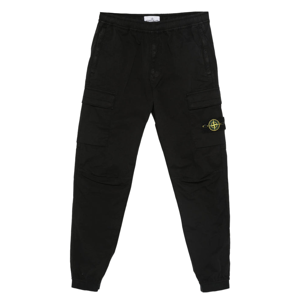 Stone Island Black Trousers - Tapered Trousers Men