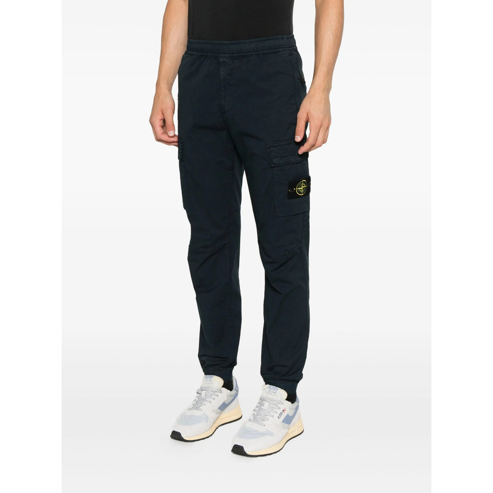 Stone Island Blue Trousers - Regular & Straight-Leg Trousers Men