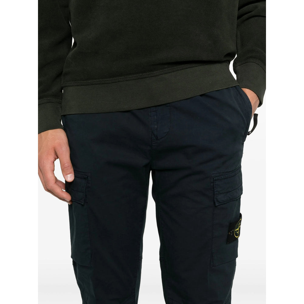 Stone Island Blue Trousers - Regular & Straight-Leg Trousers Men