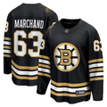 Men's Boston Bruins Brad Marchand #63 Black Replica Player jersey