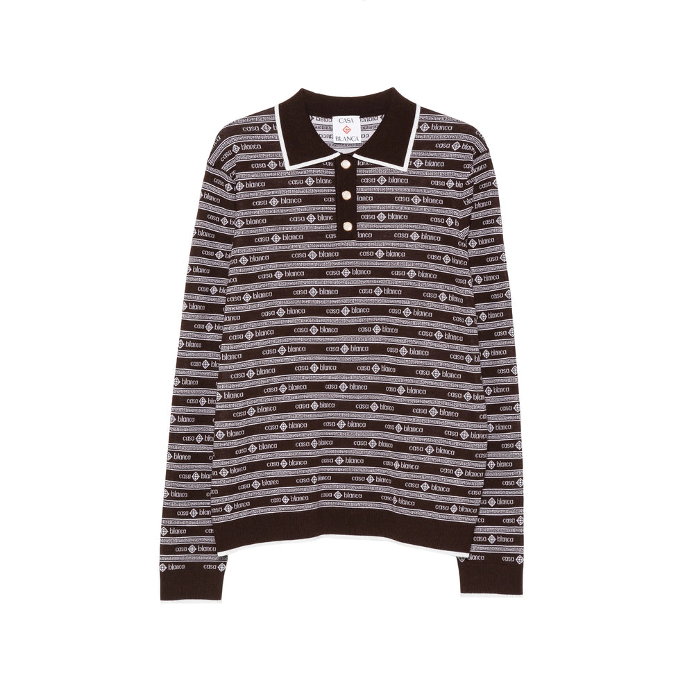 Casablanca Brown Polo Shirts Men