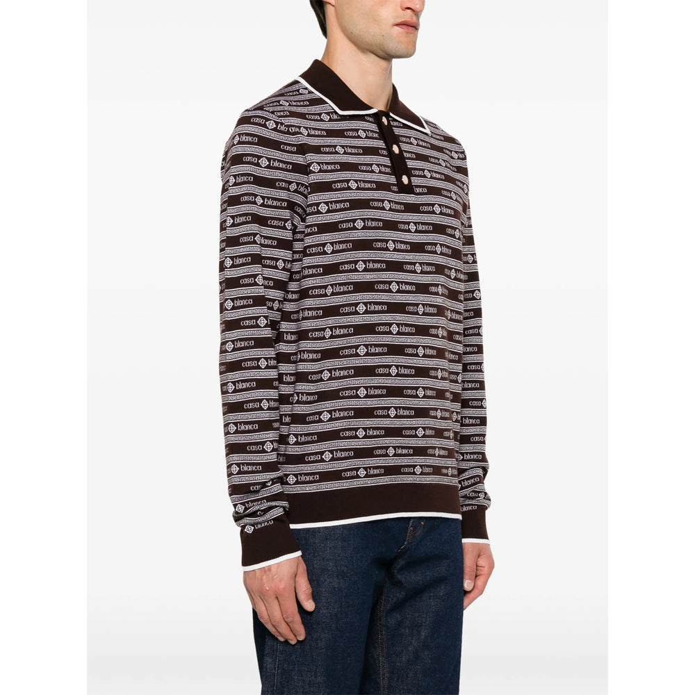 Casablanca Brown Polo Shirts Men