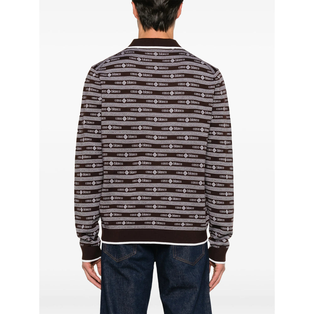 Casablanca Brown Polo Shirts Men