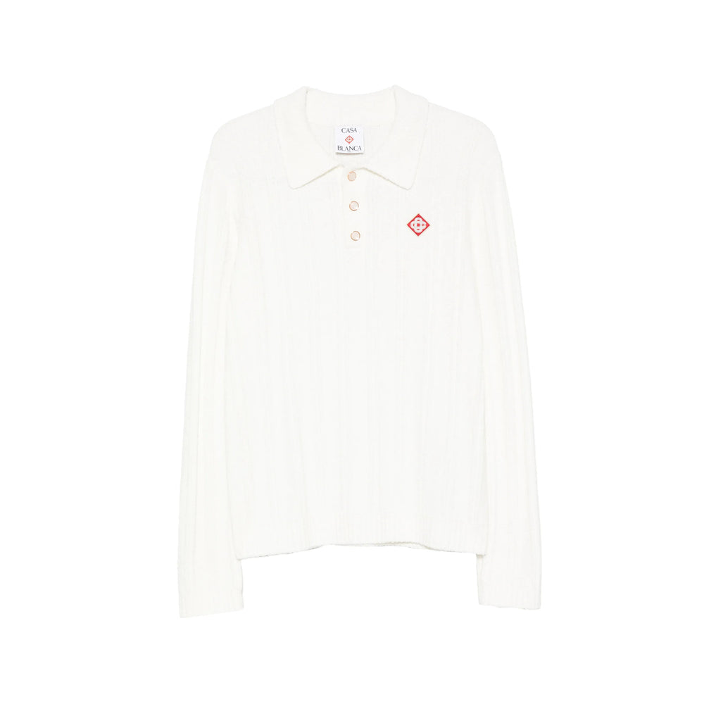 Casablanca White Polo Shirts Men
