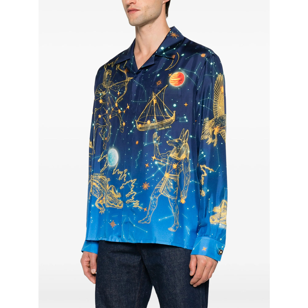 Casablanca Blue Shirts Men