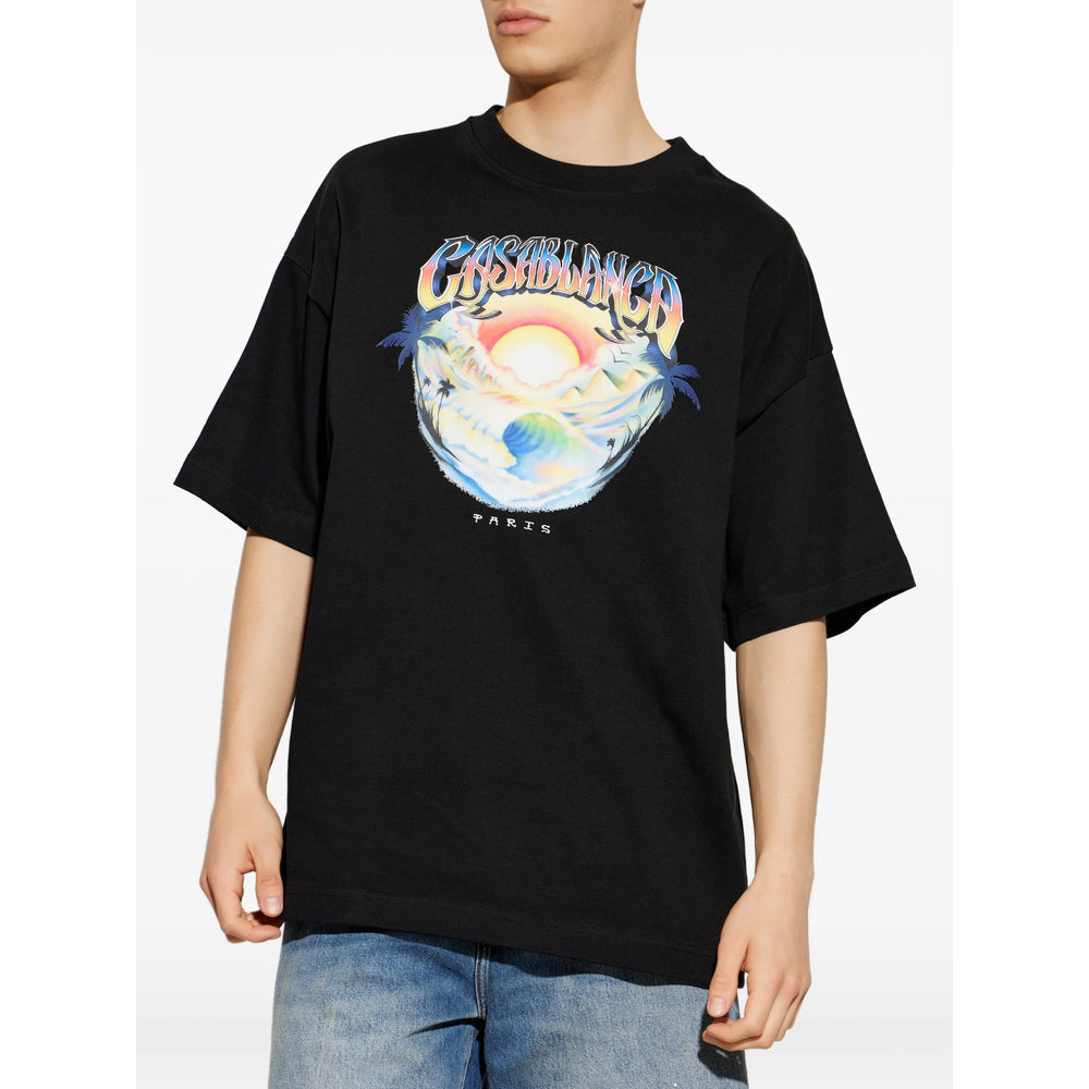 Casablanca Black T-Shirts & Vests - T-Shirts Men
