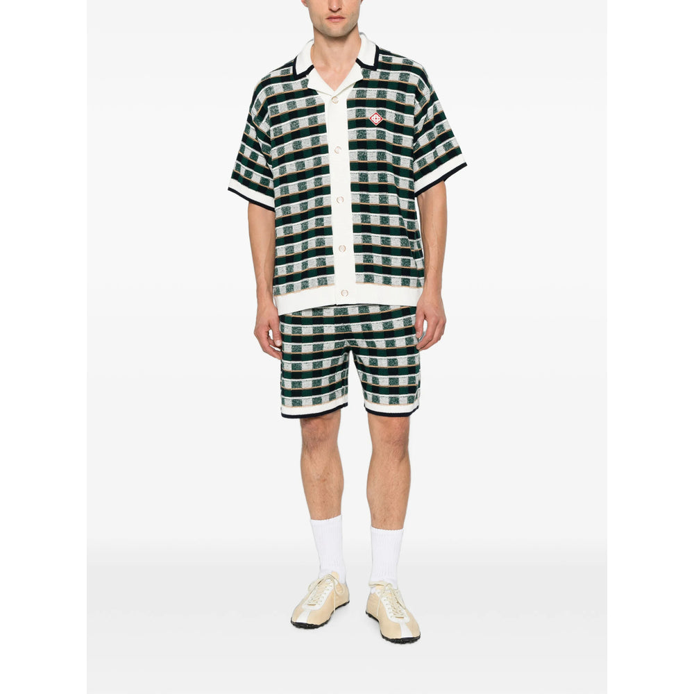 Casablanca Green Shorts - Track & Running Shorts Men