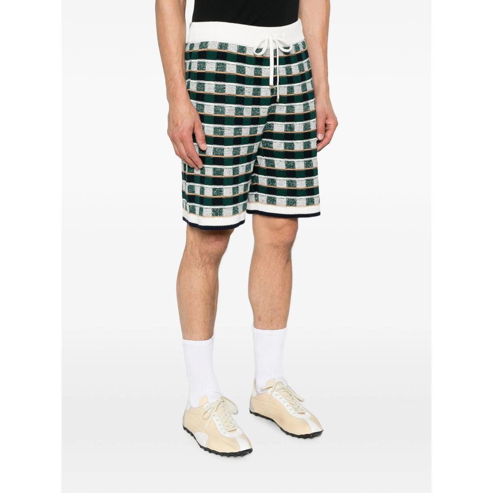 Casablanca Green Shorts - Track & Running Shorts Men