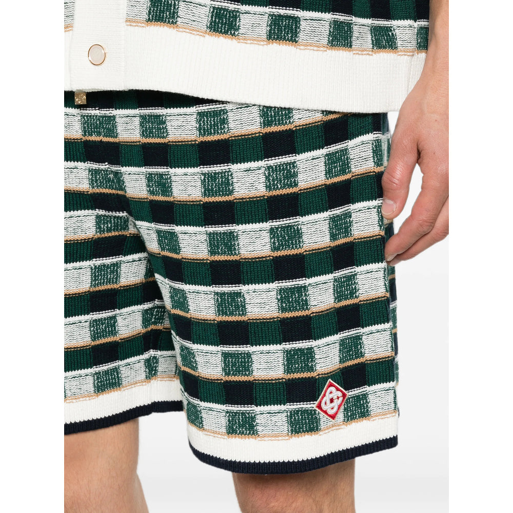 Casablanca Green Shorts - Track & Running Shorts Men