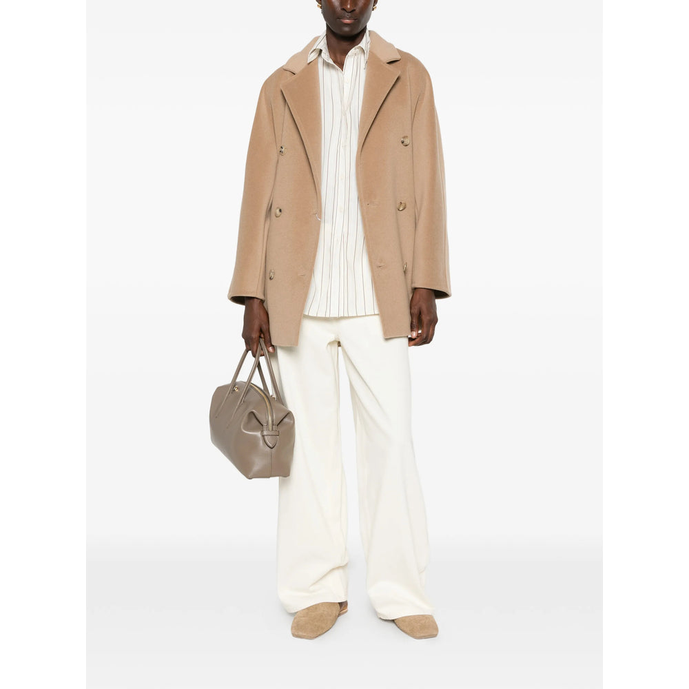 Max Mara Neutrals Coats - Double Breasted & Peacoats Women
