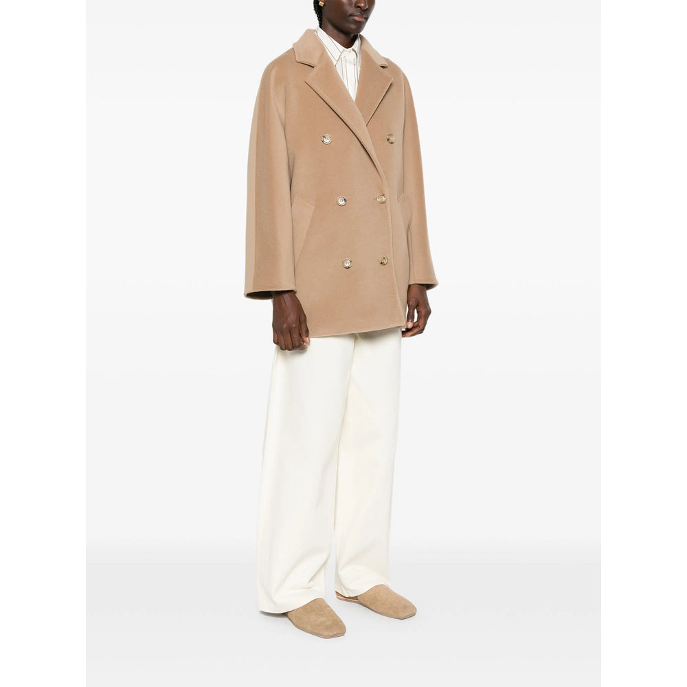 Max Mara Neutrals Coats - Double Breasted & Peacoats Women