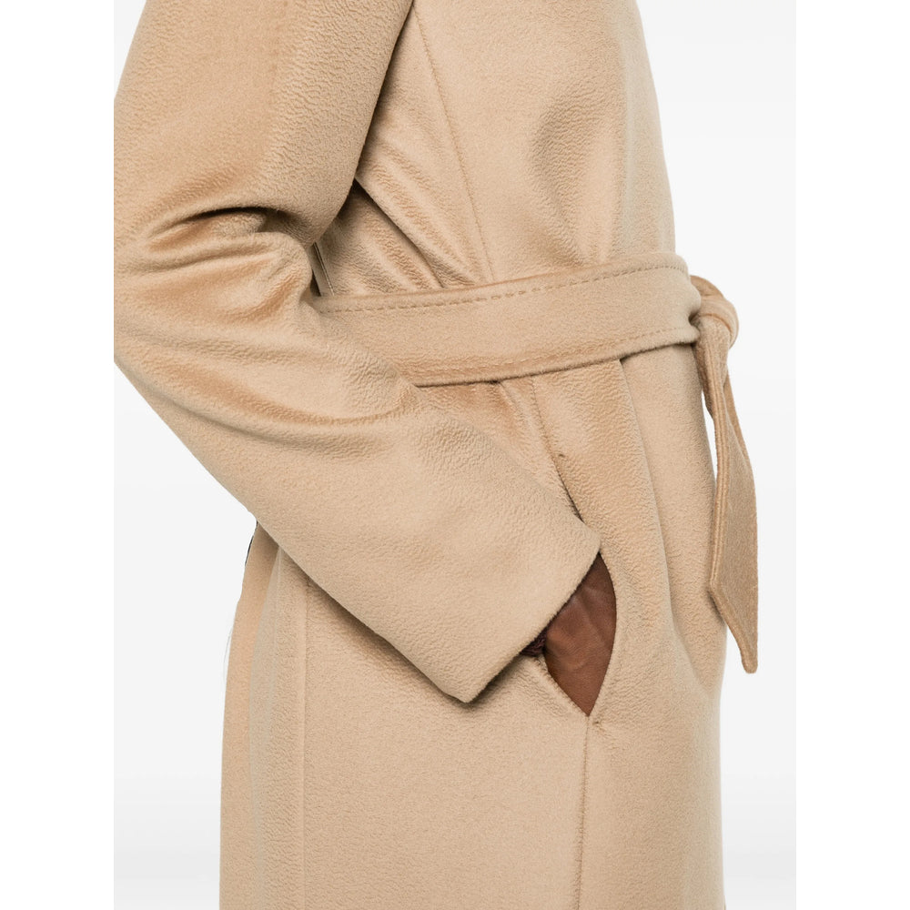 Max Mara Studio Neutrals Coats - Single Breasted Coats Women