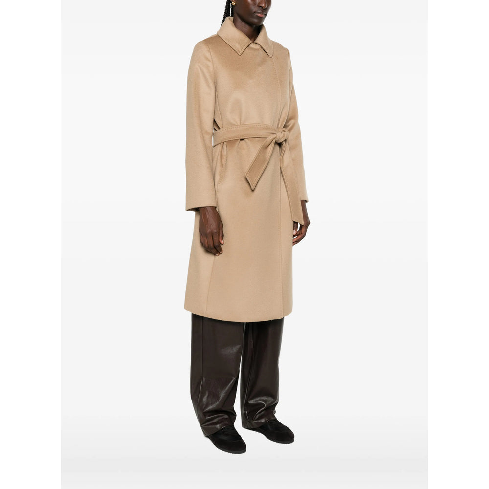 Max Mara Studio Neutrals Coats - Single Breasted Coats Women