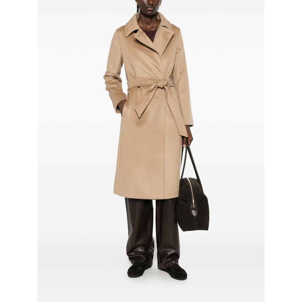 Max Mara Studio Neutrals Coats - Single Breasted Coats Women