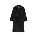 Max Mara Studio Black Coats - Double Breasted & Peacoats Women