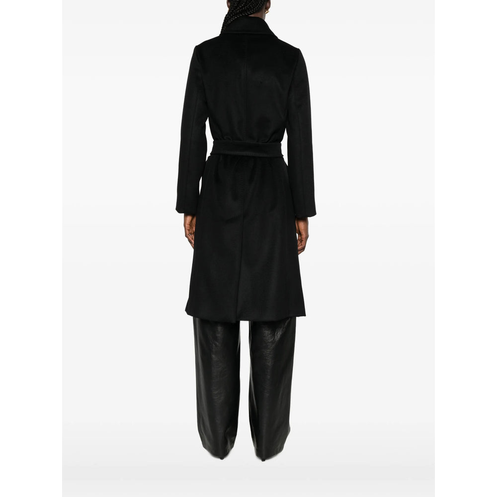 Max Mara Studio Black Coats - Double Breasted & Peacoats Women