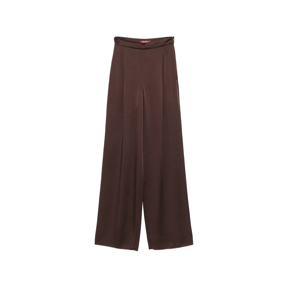 Max Mara Studio Brown Trousers - Palazzo Pants Women