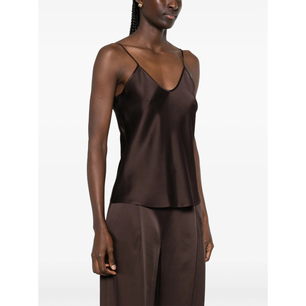 Max Mara Studio Brown Tops - Vests & Tank Tops Women