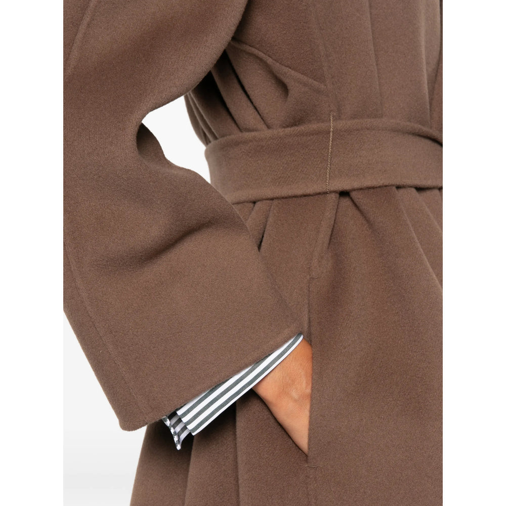 S Max Mara Brown Coats - Single Breasted Coats Women