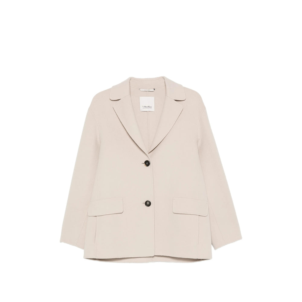 S Max Mara Neutrals Coats - Single Breasted Coats Women