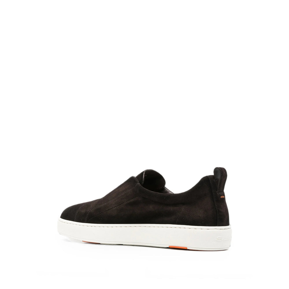Santoni Brown Trainers - Slip-Ons Men