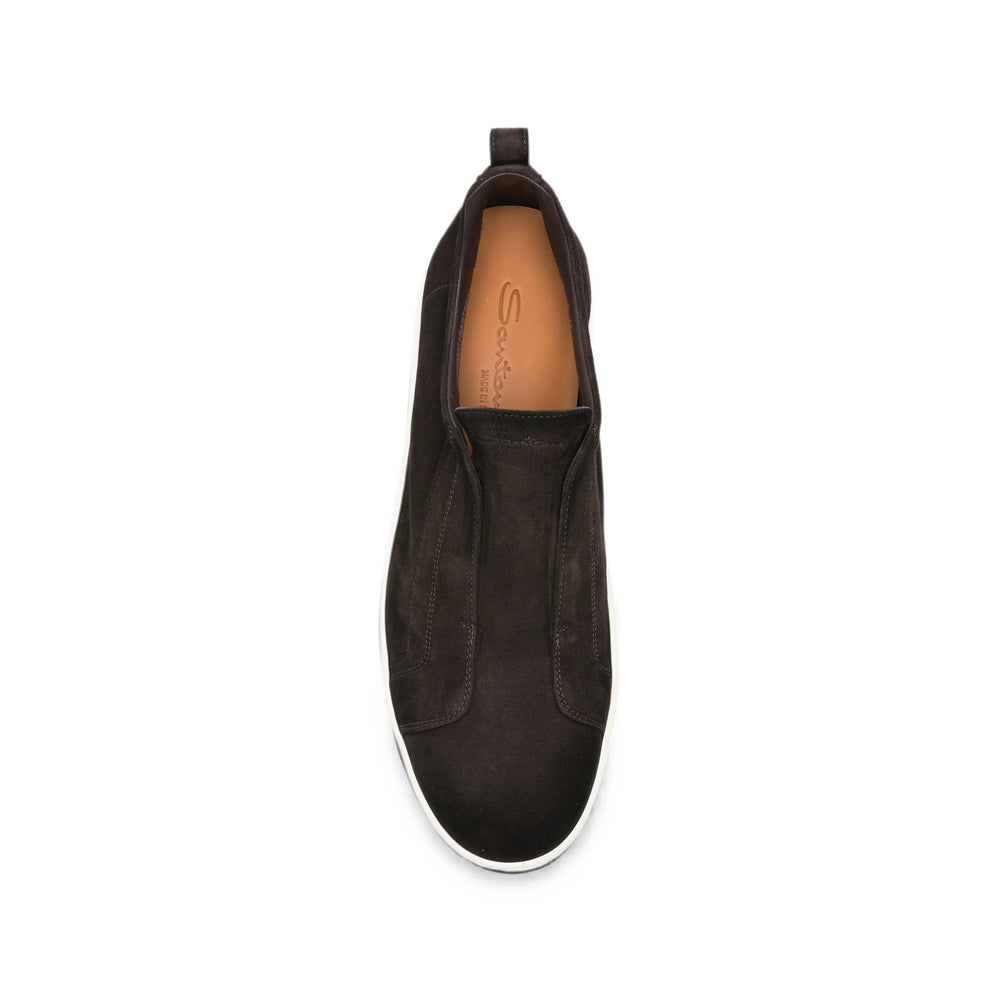 Santoni Brown Trainers - Slip-Ons Men
