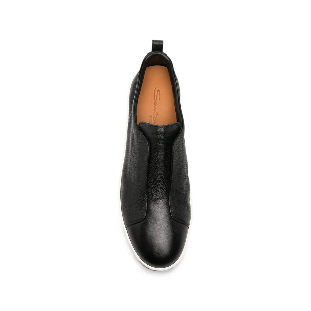 Santoni Black Trainers - Slip-Ons Men