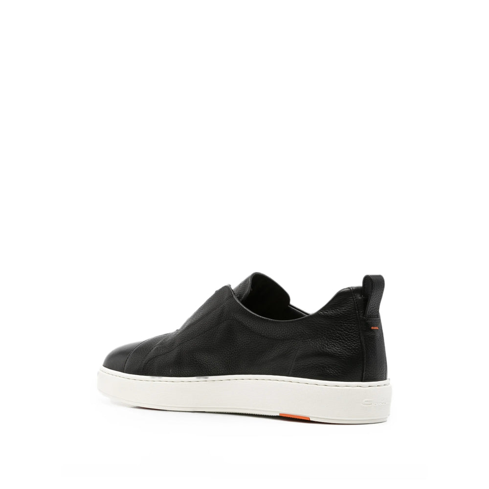Santoni Black Trainers - Slip-Ons Men
