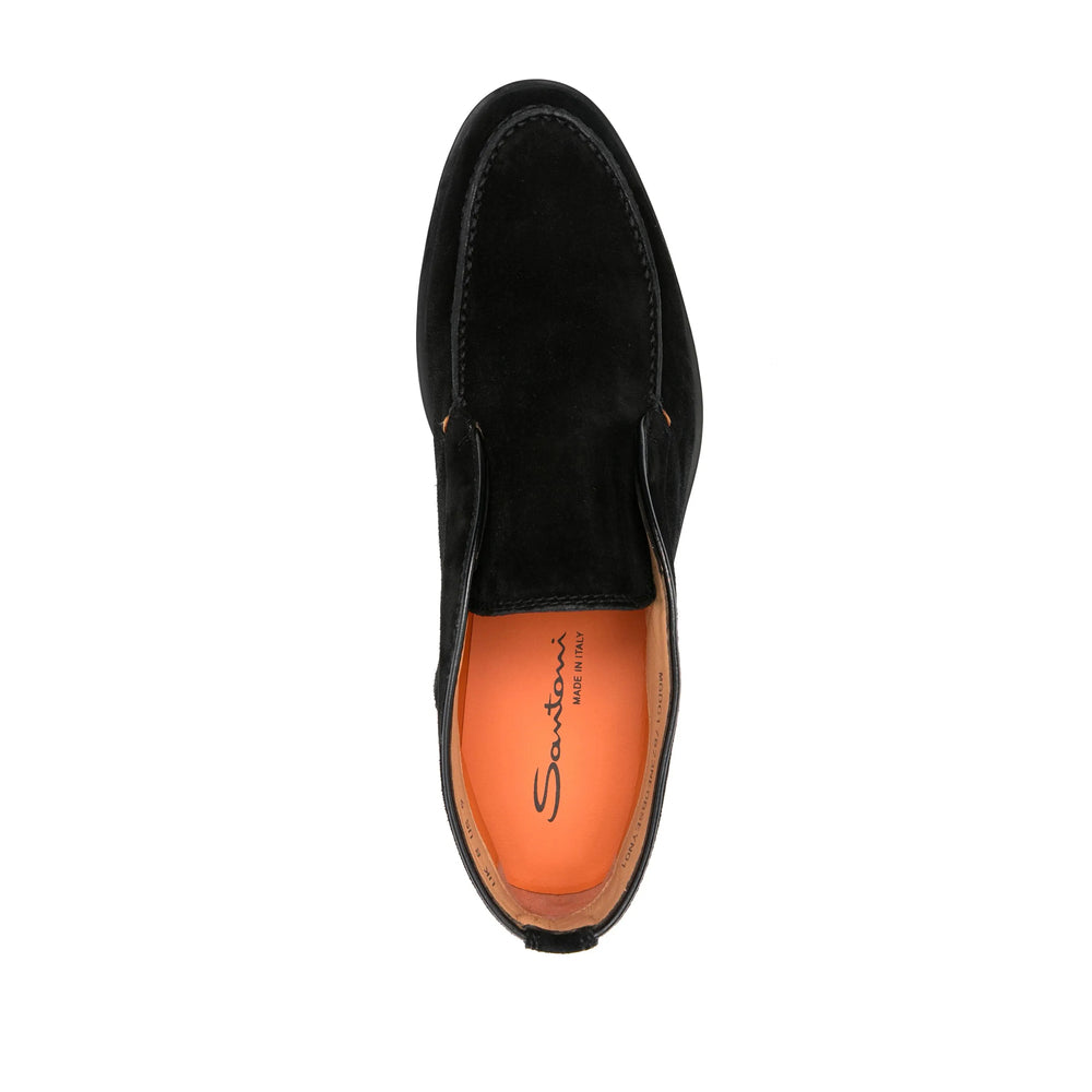 Santoni Black Boots Men