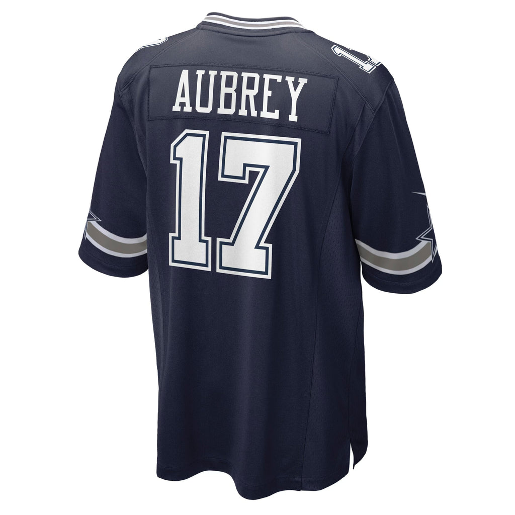 Dallas Cowboys Brandon Aubrey Navy Team Game Jersey